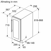 Foto van Onderbouw wijnkast Siemens KU20WVHF0 iQ500